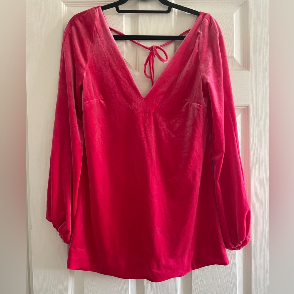 Free people pink velvet mini dress